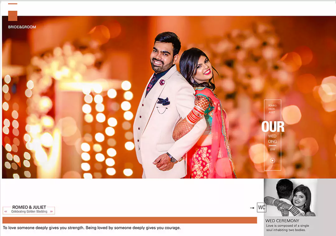 Bride Groom portrait DM photo album